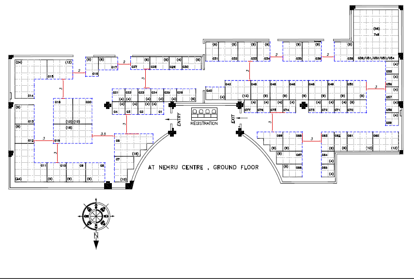 Vyapar Utsav Ground Floor Layout Plan - Approved Stalls and Pathways